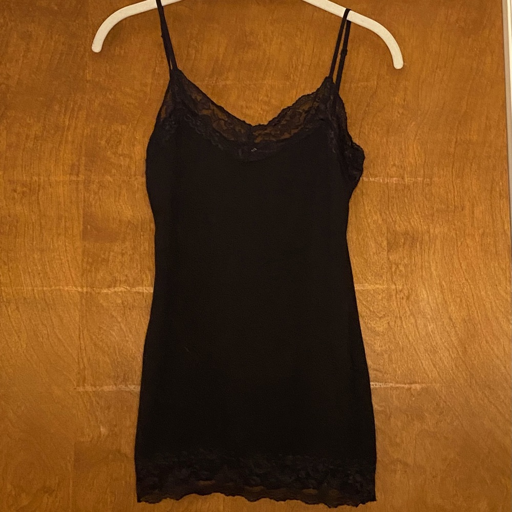 Black lace tank top!